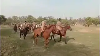 MOUNTED POLICE TRAINING UP POLICE MORADABAD PTS #trendingvideo #uppolice #uppolicebharti