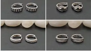 🔥💖Beautiful Silver Hoop Earrings for Dailywear #shorts video