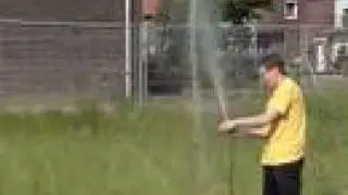 Launching a water rocket @ 300 FPS