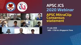 APSC JCS Webinar 2020 MitraClip Consensus statement 31st Aug 2020