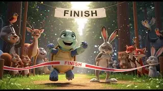 The Tortoise and the Hare | Classic Bedtime Story for Kids | Moral Story About Patience & Hard Work