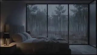 Heavy Rainfall at Night in Shadowy Forest 🌧️ Calming ASMR Ambience for Deep Sleep and Stress Relief