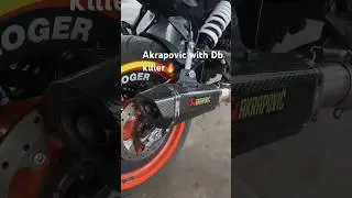 Superduke Akrapovic Sound with db killer🔥 #akrapovic #modified #ktm #exhaust #shorts