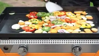 Plancha de patates douces au Basilic
