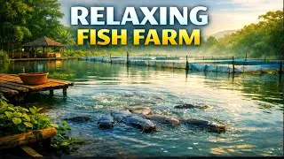 Relaxing Fish Farm Live 🐟 | Calm Pond Sounds & Peaceful Nature