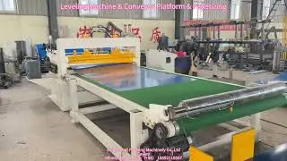 Leveling Machine & Conveyor Platform & Palletizing#machine#steel #leveling#factory#automatic