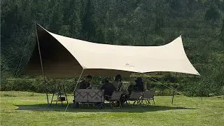 FLYSHEET NATUREHIKE NH19TM004 GLACIER TITANIUM BLACK VINYL CANOPY SUN SHELTER SUNSCREEN SHELTER