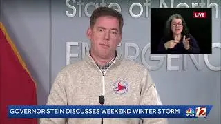 Governor Stein Gives Weekend Briefing on Record Breaking Winter Storm