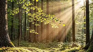 Theta Waves 5Hz 🌲 Deep Forest & Sunbeams | Cinematic Calm & Mental Balance 24/7