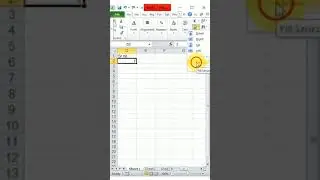 How to create 1 to 4000 serial number in Excel (Excel me fill options ka use) #shorts #technology