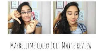 Maybelline Color Jolt matte Midnight brick review/Maybelline color jolt matte swatches India