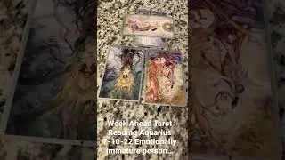 Week Ahead Tarot Reading Aquarius 7-10-22 Emotional manipulator&hellip;YOU stay grounded&hellip;
