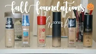 The Best DRUGSTORE Foundations for FALL 🍁