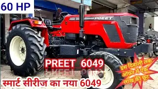 Preet 6049 | PREET 6049 - 2WD 60 HP TRACTOR | Tractor Review Hindi