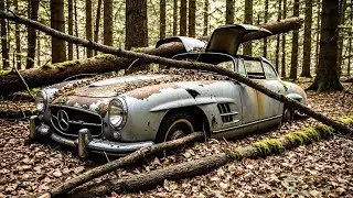 ASMR Car Restoration | 1956 Mercedes-Benz 300SL | Full Restoration From Rust to Showroom Luxury
