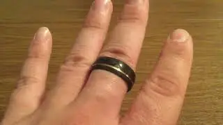 Thorum Direwolf Ring Damascus Steel and Rose Gold