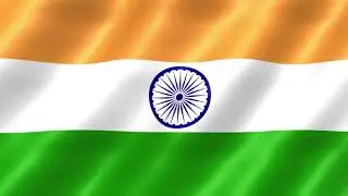 Indian Flag Background Template Animation