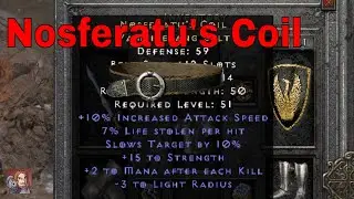 D2R Unique Items - Nosferatu's Coil (Vampirefang Belt)