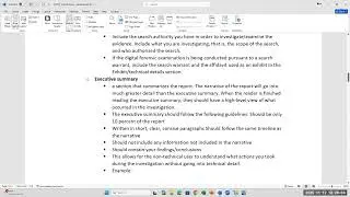 CIS-27A Unit 10 Lecture: Writing report for digital forensic investigation