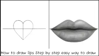 How to draw realistic lips for beginners || how to draw lips || step by step full tutorial #trending