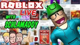 Roblox LIVE with Schlamaddy | Robux Giveaway x2 | New Game Every 10 Minutes | Family Friendly