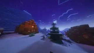 ❄️ Snowy Village Calm | Peaceful Minecraft Winter Ambience