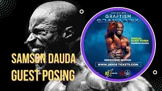 Samson Dauda Guest Posing at NPC 2brospro Graftisgym Grand Prix