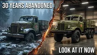 FULLY Restoration Abandoned Soviet Truck | Restoring Forgotten Vehicle Left for 30 Years