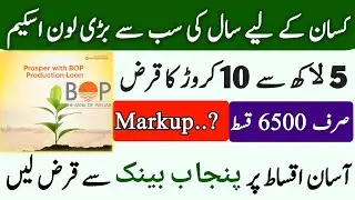 Bank of Punjab Agriculture Loan 2026 | Get Rs. 500,000 to 100 Crore with Government Subsidy
