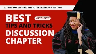 Tips for Writing about Future Research in a Discussion Chapter