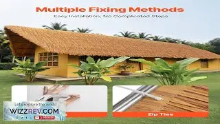 VEVOR Artificial Thatch Grass Roof 1.6 x 16.4 ft Mexican Style Tiki