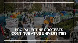 Pro-Palestine protests continue at US universities