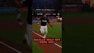 Samuel Basallo hits a walk off Homerun for the Baltimore Orioles against the Los Angeles Dodgers