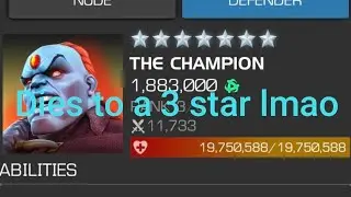 3 star lady deathstrike eats through 19.75 million health