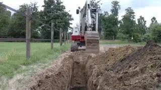 Leiding leggen voor sproei installatie