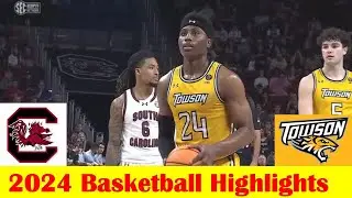 Towson vs South Carolina Basketball Game Highlights 11 12 2024