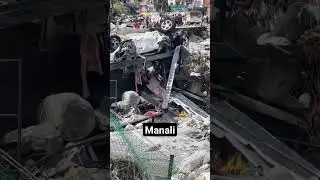 Manali disaster 😔 #viral #trending #disaster #manali #mountains