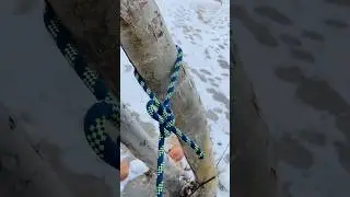 Most useful and easy knot in the world#climbing #adventure #knots #shorts #