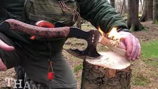 Origin knives Bushcrafter Hatchet- Fire lighting and making a maul