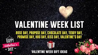 2023 Valentine Week List