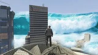 GTA 5 - MEGA Tsunami INUNDAÇÕES Los Santos!