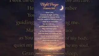 Night Prayer with Jesus | 14 January 2026 | @MotherMarysProtection | Peaceful Sleep & Comfort Prayer