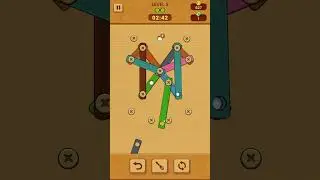 #level5 Hard Wood Nuts and Bolts Screw #woodle #viral #gaming 🔥