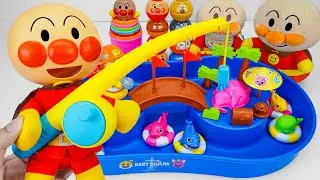 [Toy ASMR] Anpanman Fishing Game Big Fidget Toys 😊 Satisfying Unboxing ASMR 🍎 No talking