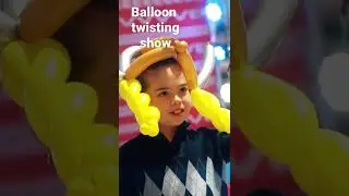 Balloon twisting show
