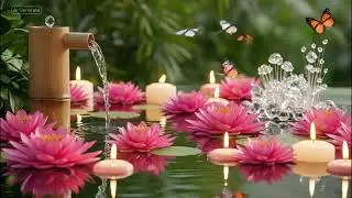 Tranquil Zen Space Floating Candles Meditation Ambiance