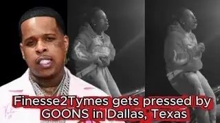 Finesse2tymes gets pressed by GOONS in Dallas Texas!!! #finesse2tymes #goons #dallas #rapalot