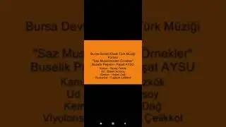 Reşat Aysu Buselik peşrev