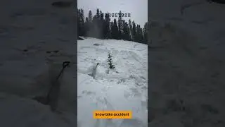 Snow Bike Accident 💥💥