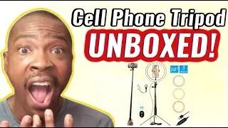 Ubeesize Cell Phone Tripod: Affordable Ring Light Unboxing And Review - Amazon || Adam Shelton